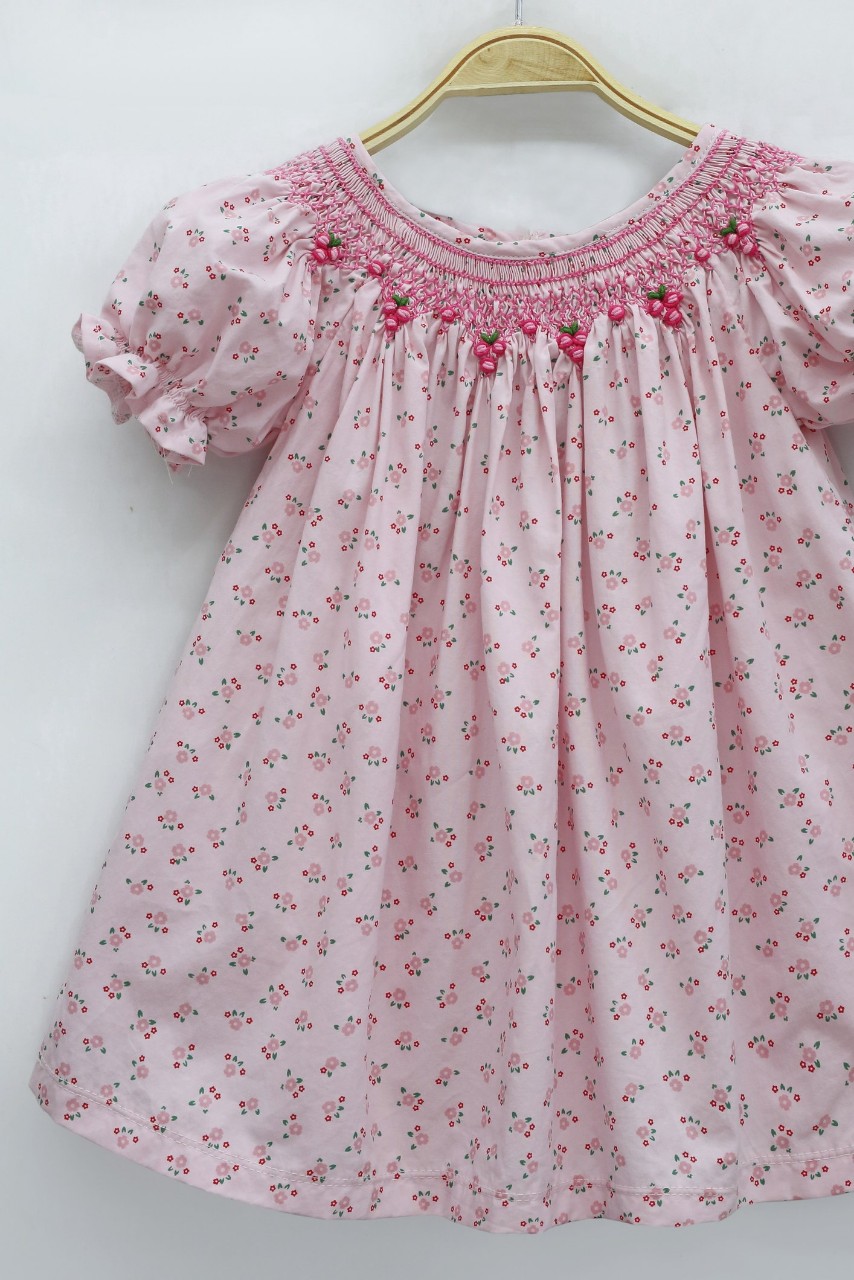 ĐẦM SMOCK HỒNG HOA NHÍ