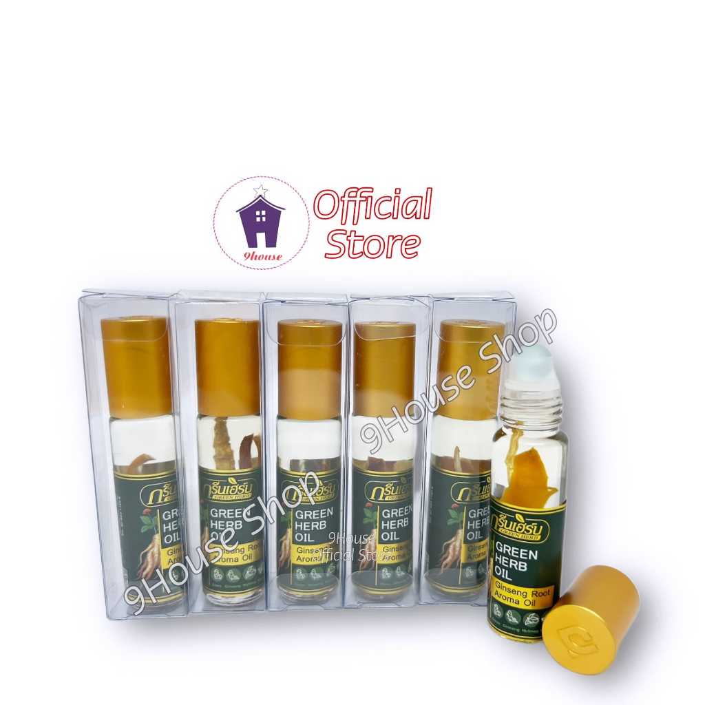 01 Dầu Nhân Sâm Ginseng Green Herb Oil Thái Lan (8ml/chai)