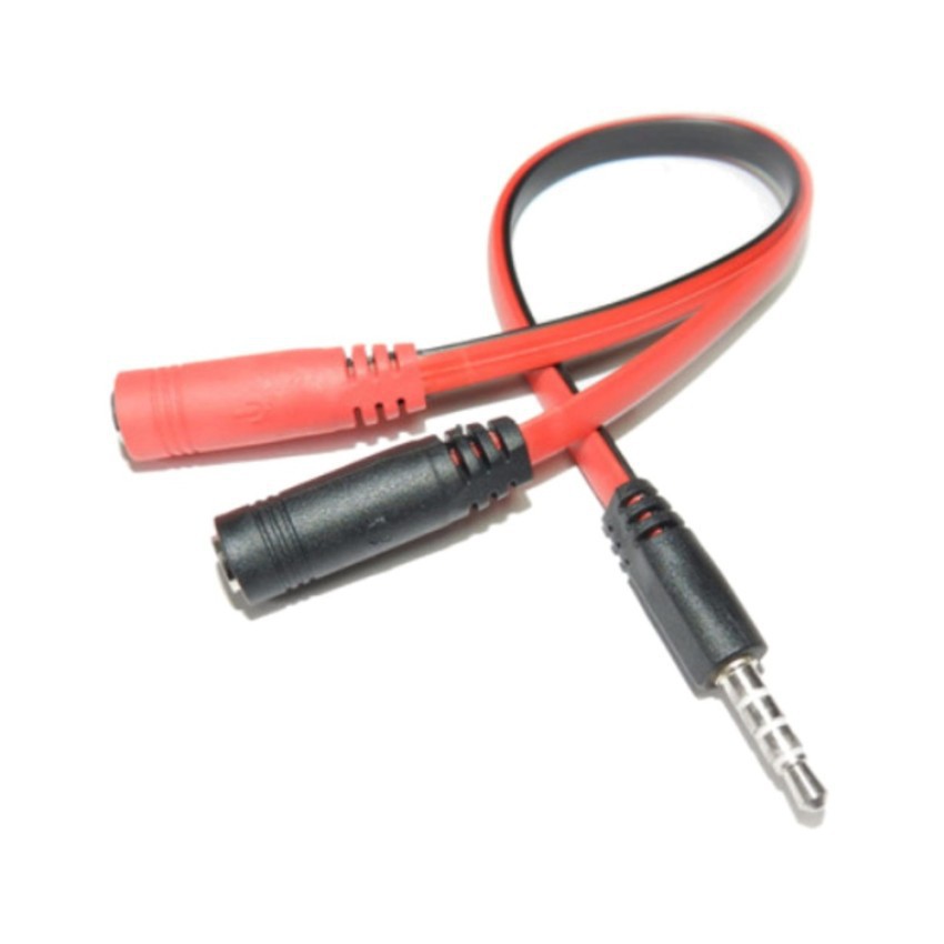 Dây chia jack loa chuẩn 3.5 từ 1 ra 2 (Đen)