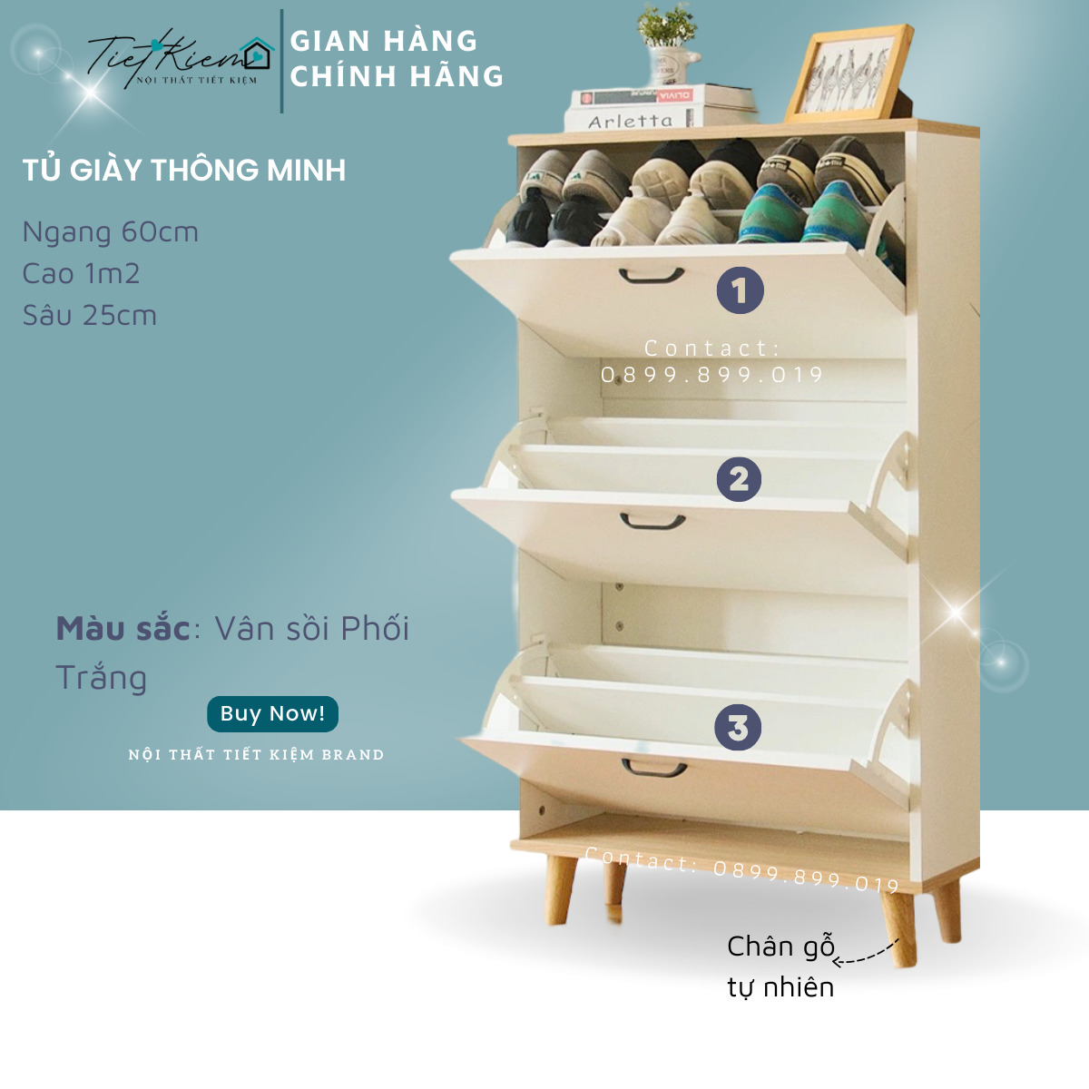 Tủ giày thông minh nttk tg00999