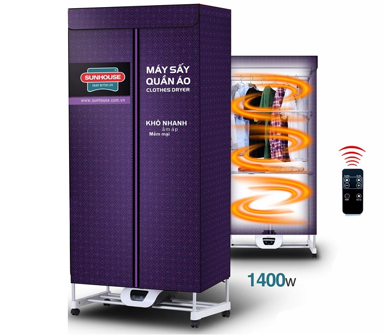 Tủ sấy quần áo Sunhouse SHD2707 / 2702 - Bảo hành 12 tháng Chính hãng