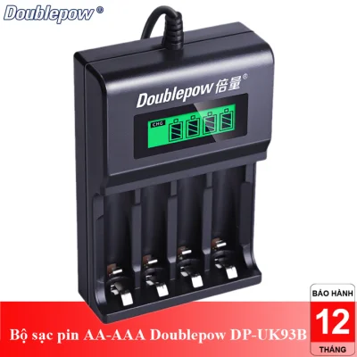 Bộ sạc nhanh 4 pin tiểu pin đũa AA-AAA Doublepow DP-UK93B