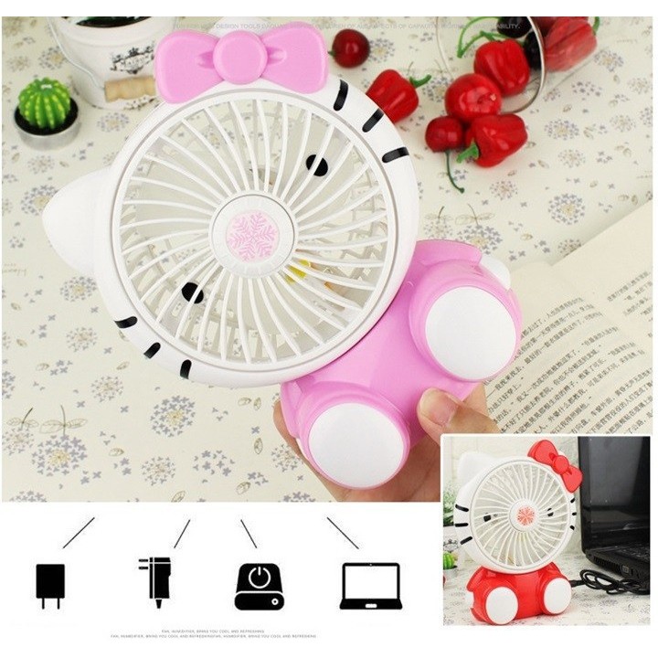 [HCM]Quạt 3 cánh kitty SQ1881-2