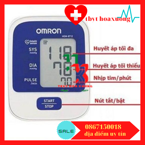 Máy đo huyết áp bắp tay Omron HEM 8712 t