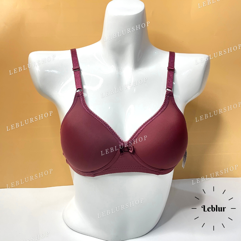 Áo lót nữ không gọng không đệm mút, áo ngực trơn mát mền Thái Lan Sister hood 643, Leblur