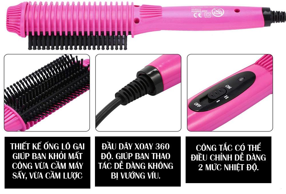 Lược Điện NOVA NHC-8810 Sấy cúp uốn chải thẳng tóc