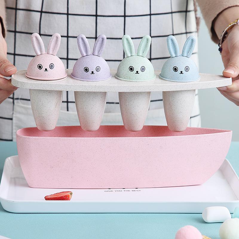Giá bán Bộ khuông làm kem 4 ngăn que hình thỏ