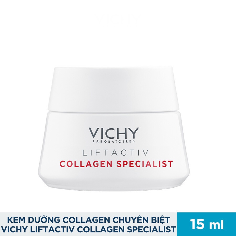 [HCM][Minisize Vichy] Kem Dưỡng Ngăn Lão Hóa Sáng Da Ban Ngày Vichy Collagen Liftactiv Collagen Specialist Chuyên Biệt 15ML