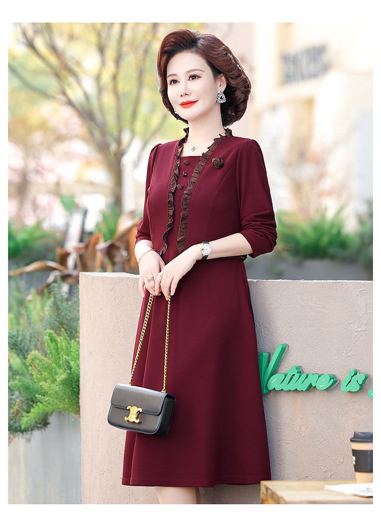[Sẵn] Váy đầm trung niên nữ suông Cao Cấp