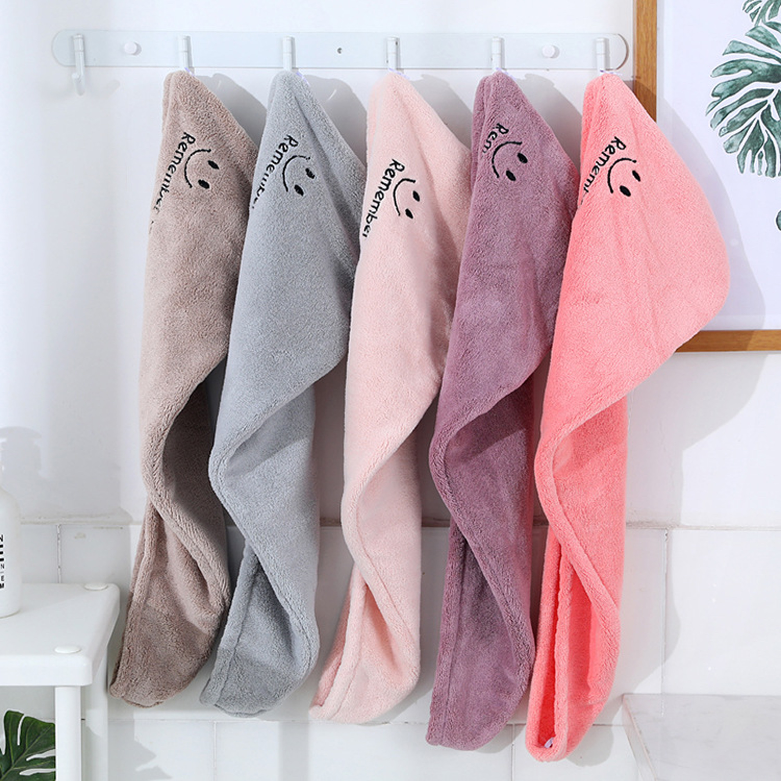 Mũ nón trùm ủ tóc nhanh khô nhiều màu – giao màu ngẫu nhiên