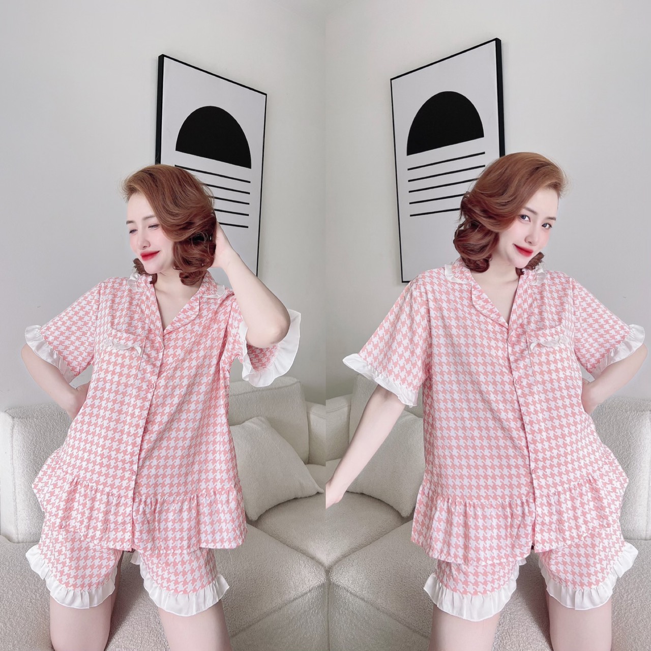 Đồ Bộ Thun Lạnh in 3D 65-85kg Bigsize cao cấp M