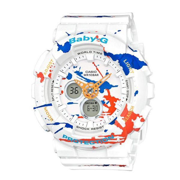 Đồng Hồ Nữ Dây Nhựa Casio Baby-G BA-120SPL-7ADR Chính Hãng - BA-120SPL-7A