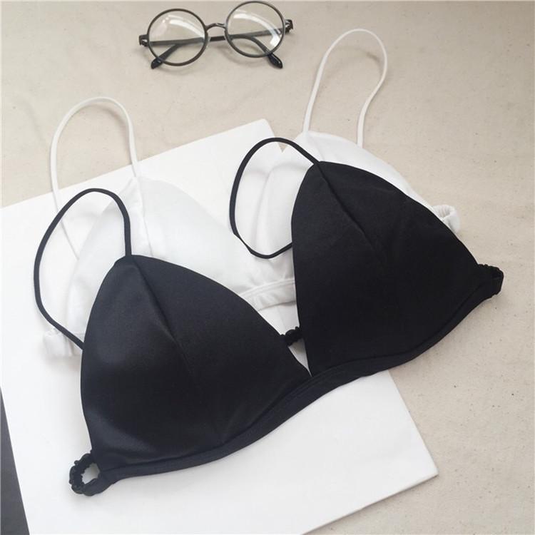 [HCM]Áo Ngực Áo Bra Croptop phi lụa bóng có mút - 263
