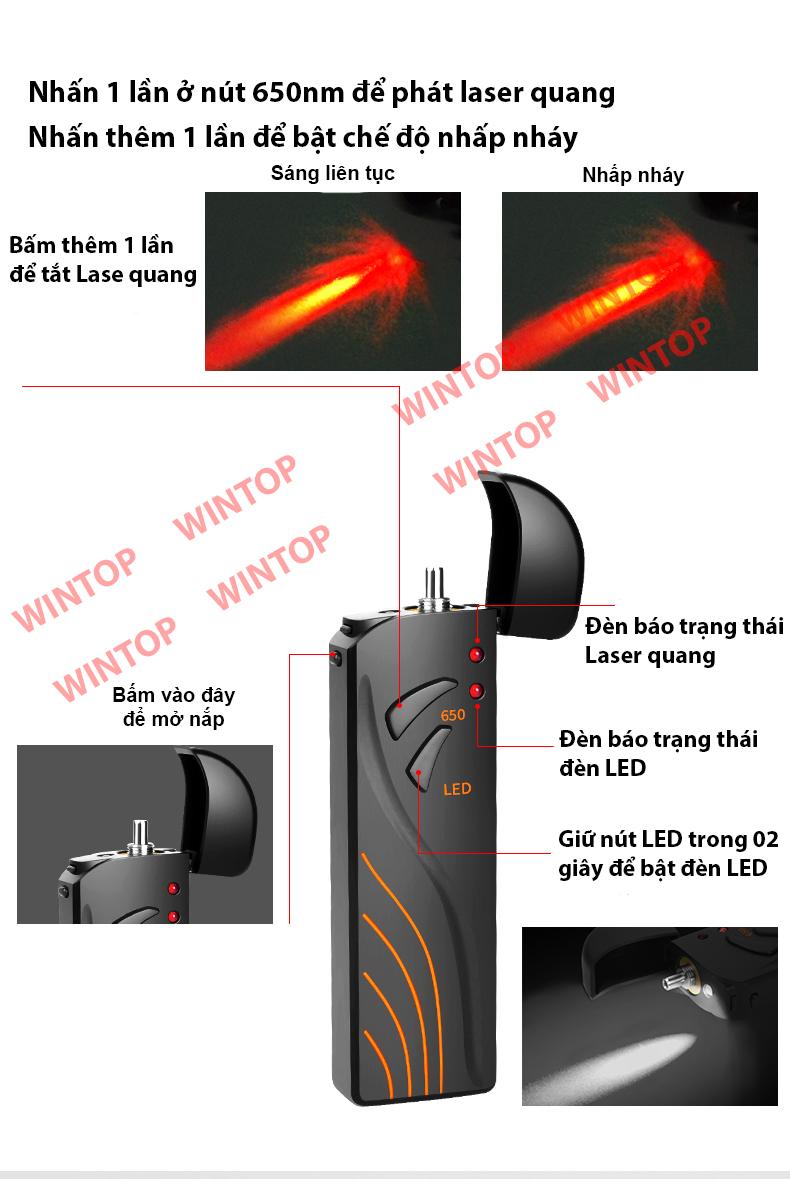 Bút soi quang SGV-15km , pin sạc tiện dụng