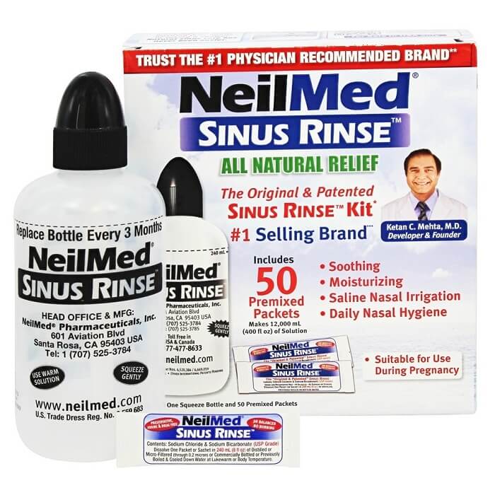 [HCM]BỘT MUỐI RỬA MŨI NEILMED SINUS RINSE (50 gói)