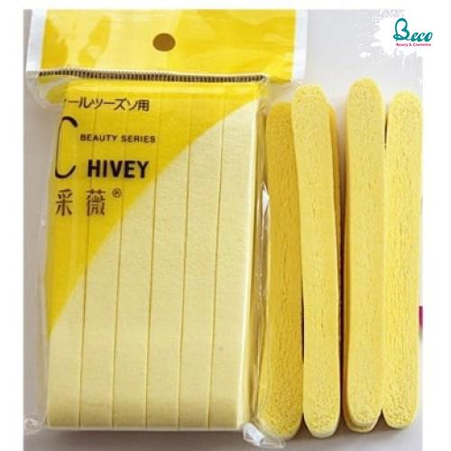 Bông Mút Rửa Mặt Nén ChiVey Nhật Bản 12 Miếng