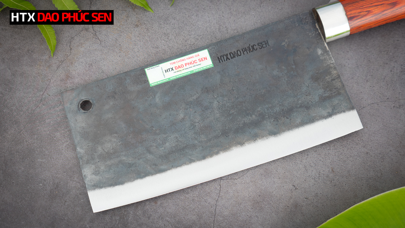 Dao thái phở nhà hàng bản 10cm nhíp xe cán gỗ GTPC