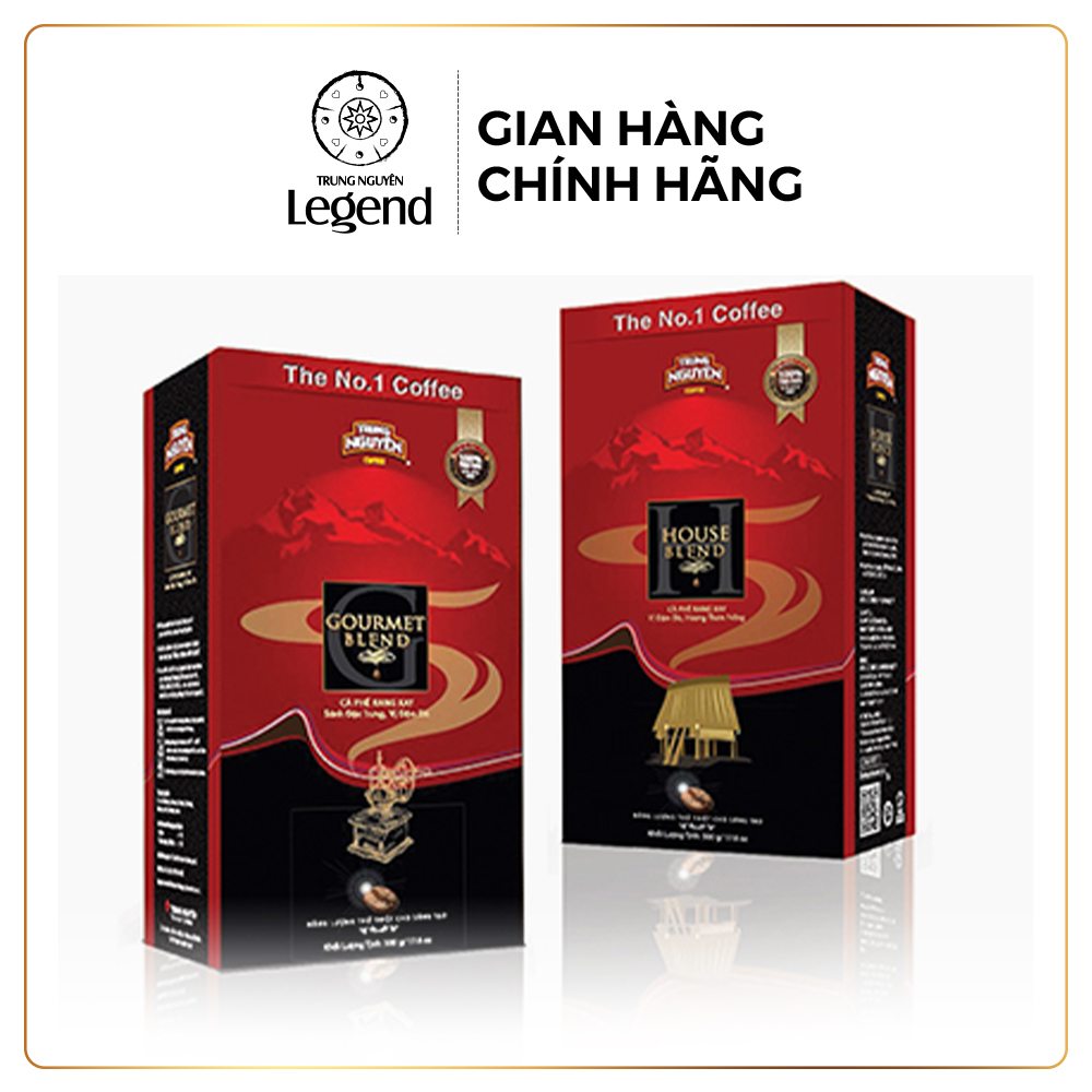 Trung Nguyên Legend Cà Phê Rang Xay Pha Phin Gourmet Blend - Hộp 500gr