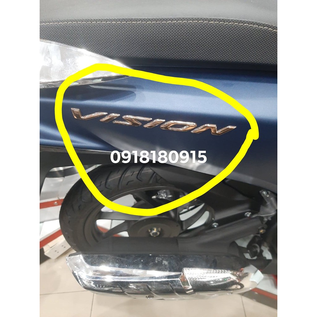 Tem sườn ốp sườn chữ nổi vision 2021 2022 2023 honda