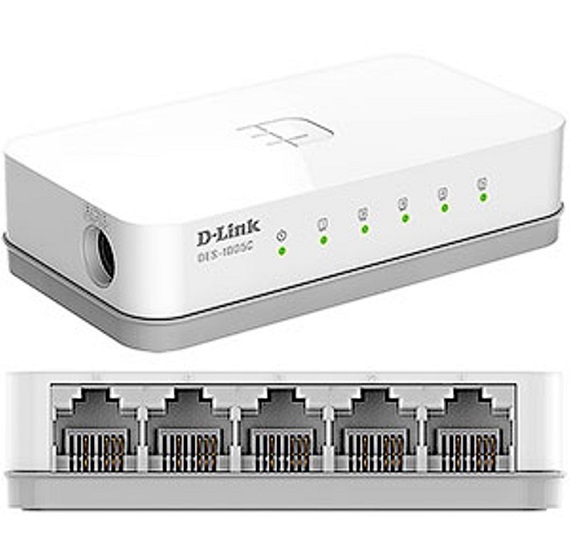 Switch Chia Mạng DLink DES 1005C 5-Port