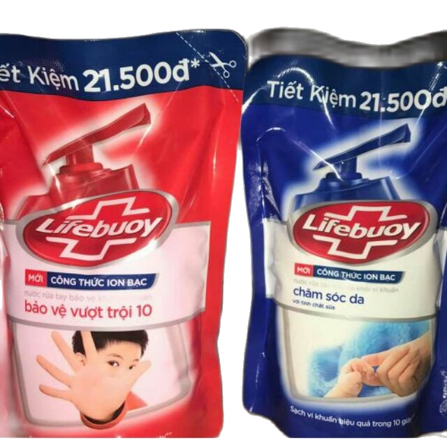 ComBo 2 Túi Nước Rửa Tay Lifebuoy  (400g/Túi )