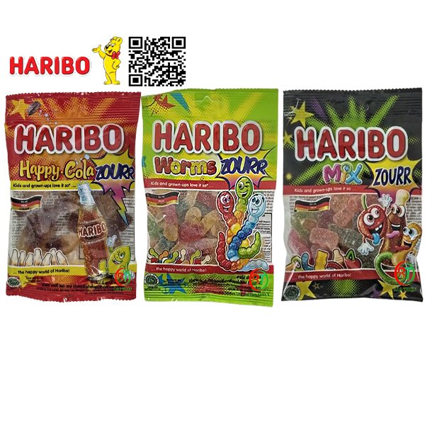 (HSD 2025) Kẹo dẻo Haribo của Đức gói 80g