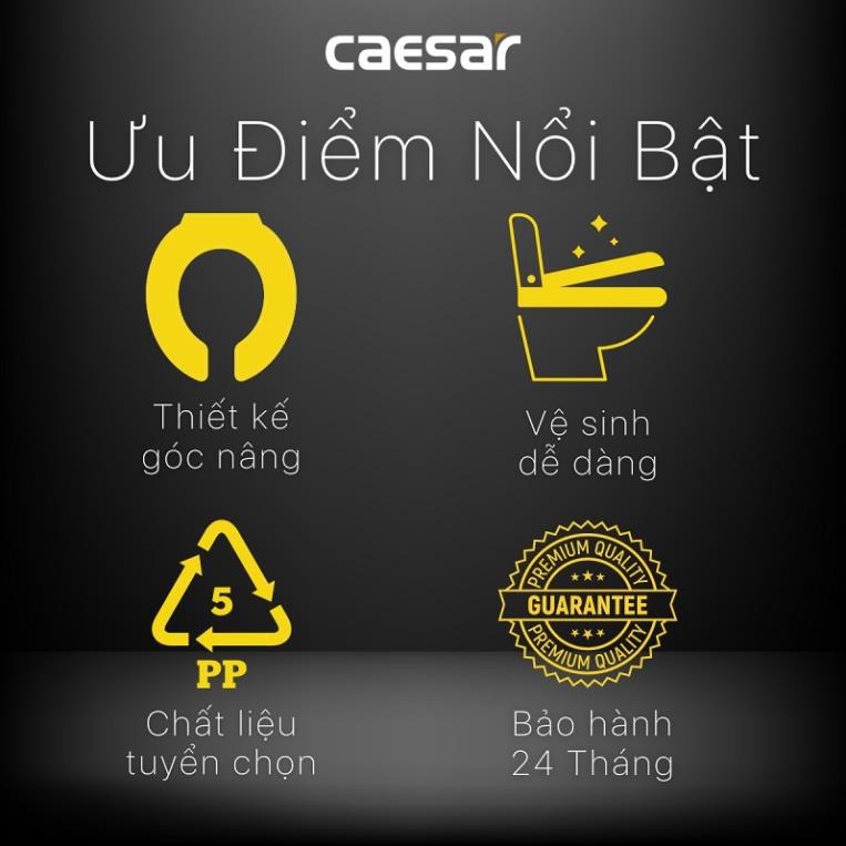 Nắp Bồn Cầu CAESAR M220 Đóng Thường