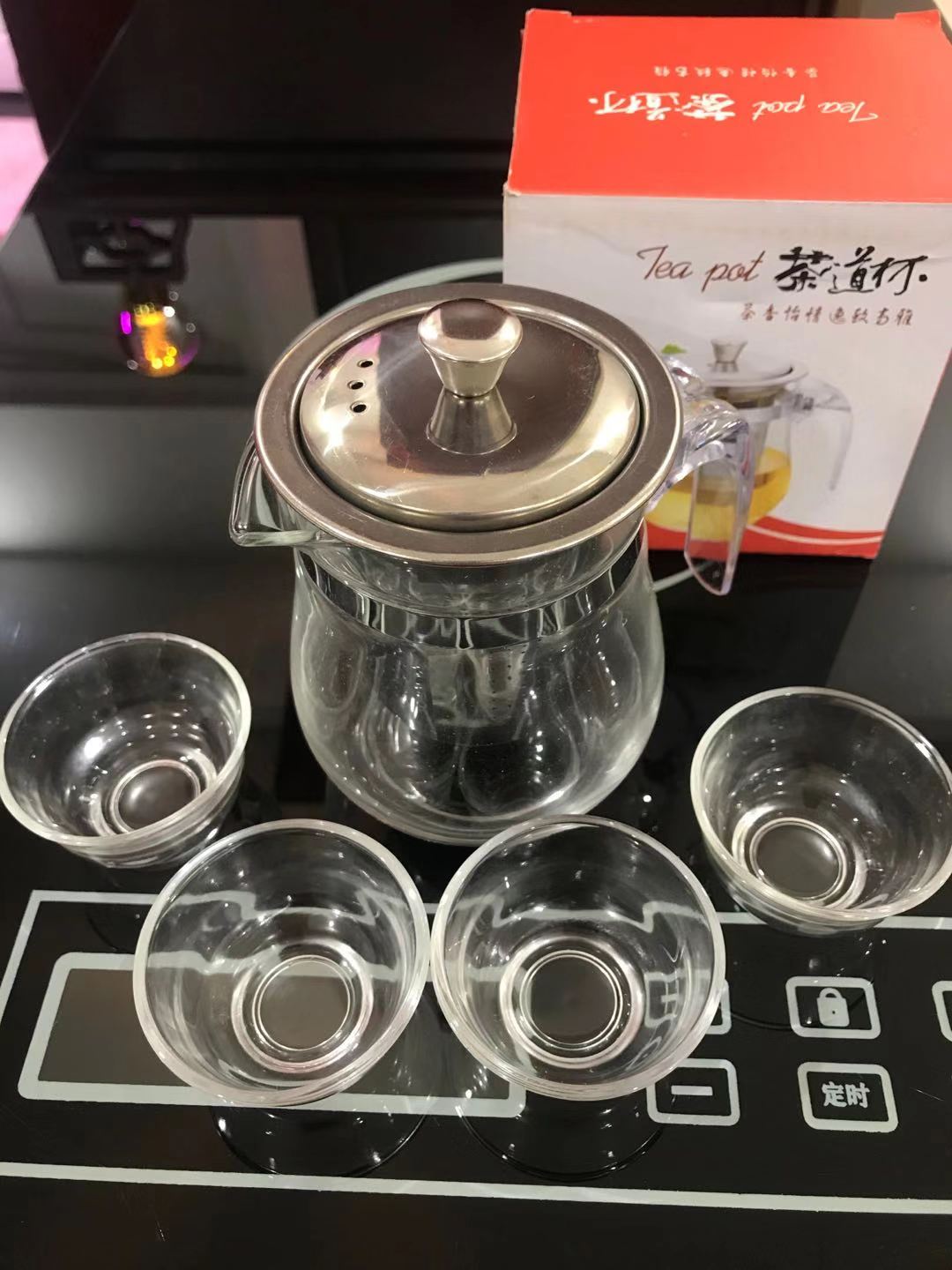 [HCM]bộ ấm trà thủy tinh 350ml