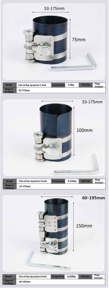 Cảo Vô Bạc Ép Xéc Măng Piston