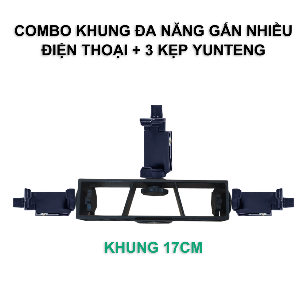 KHUNG GẮN NHIỀU ĐIỆN THOẠI, THIẾT BỊ LÊN TRIPOD