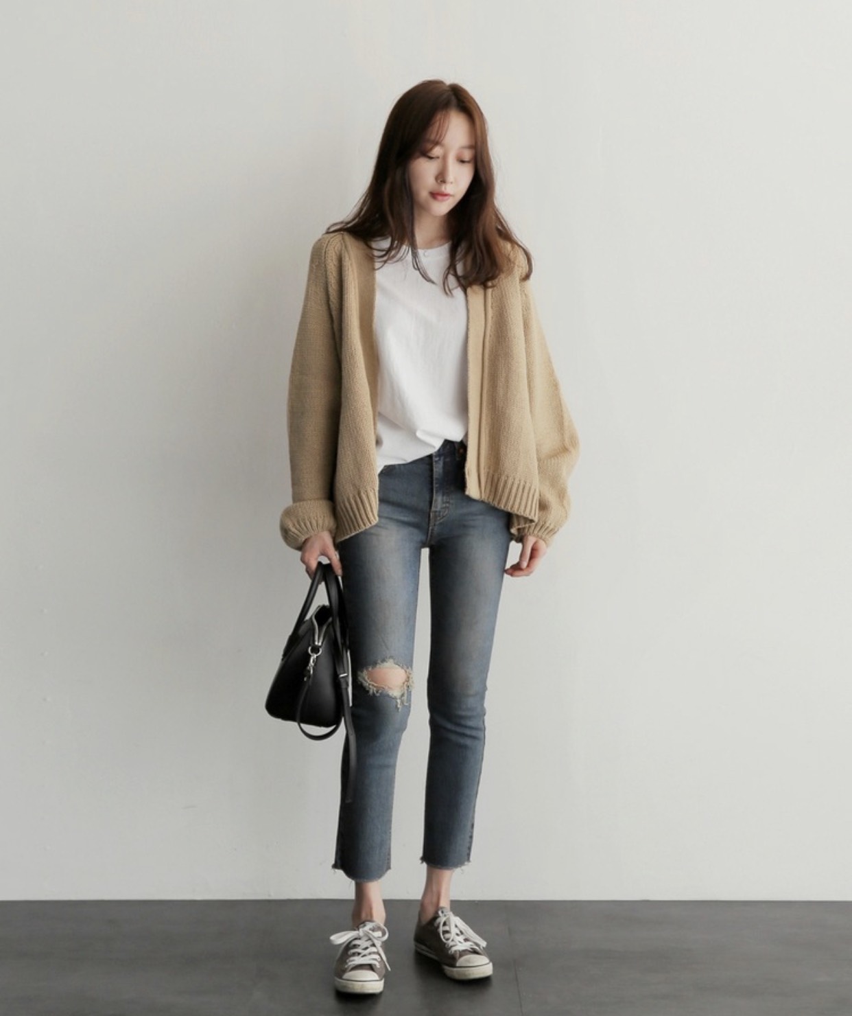 [ÁO CHOÀNG NỮ ] Áo Khoác Cardigan Len Nữ Hàn Quốc-Áo Len Nữ Basic Dày Dặn