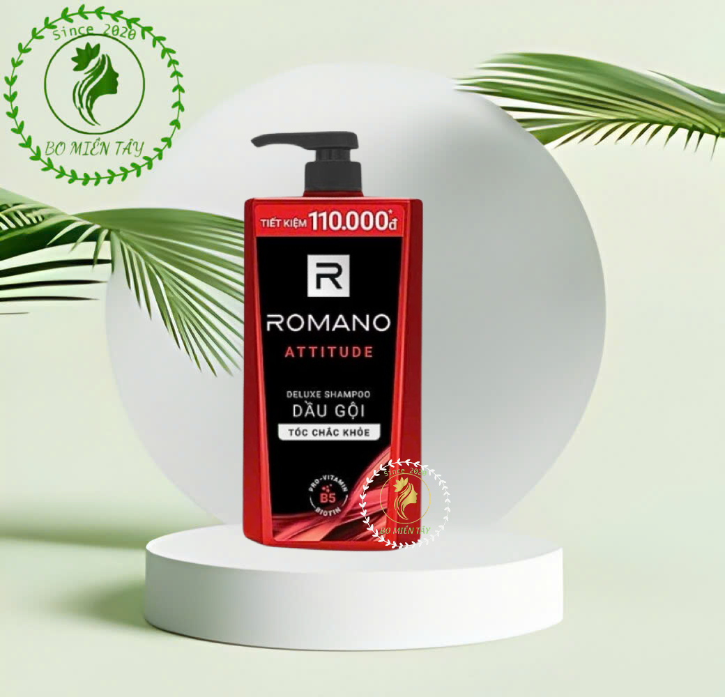 Dầu Gội Romano Attitude 900g Cho Nam + Tặng Xà Bông 90g/ Nước Hoa 18ml – Sạch Gàu, Thơm Lâu