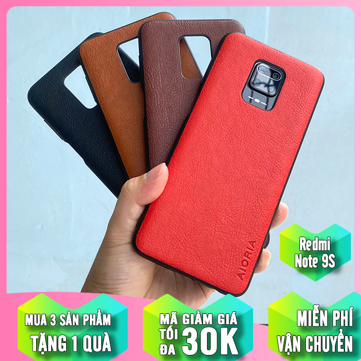 Ốp lưng dùng cho máy Xiaomi Redmi Note 9S - Redmi Note 9 Pro Da AIORIA
