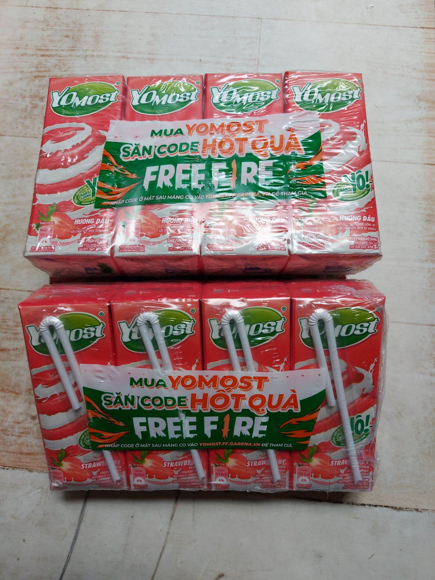 Sữa chua uống Yomost vỉ (4x170ml)