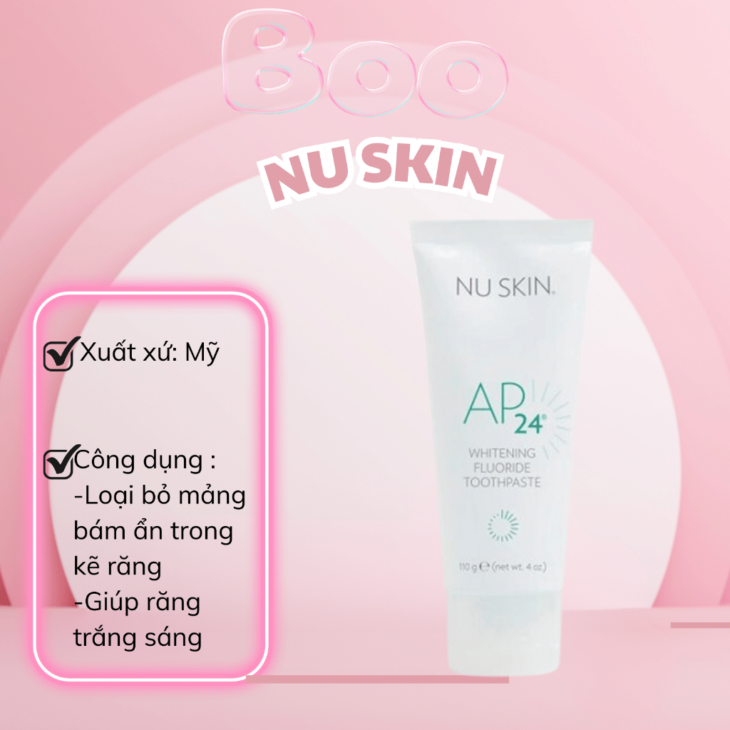 [HCM][Lấy mã giảm thêm 30%] [ MẪU MỚI ] Kem Đánh Răng AP24 Nuskin