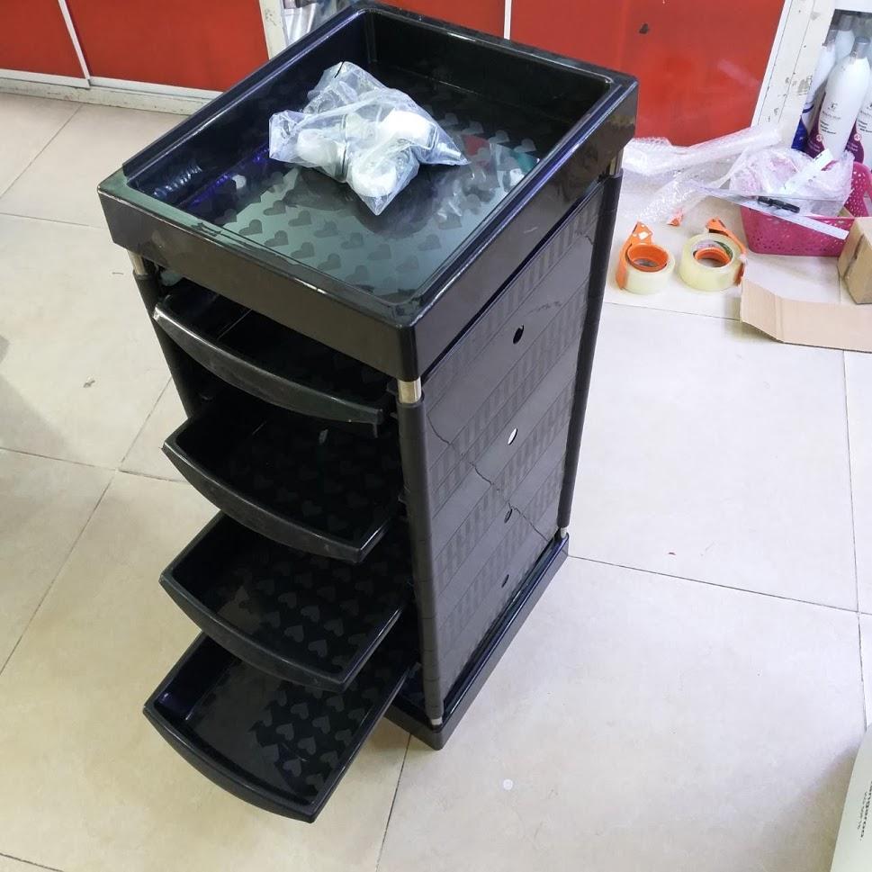 [HCM]Xe đẩy 5 tầng dụng cụ ngành tóc KMD 039