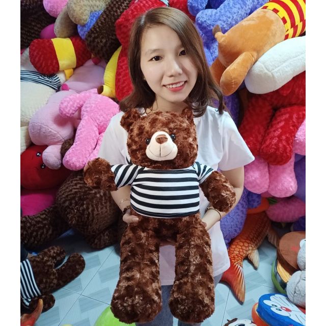 GẤU BÔNG TEDDY KHỔ VẢI 60CM CAO 50CM
