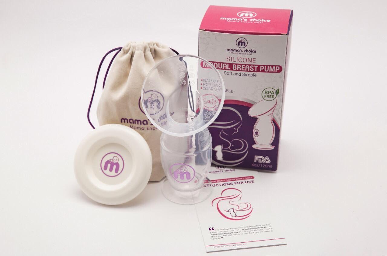 CỐC HỨNG SỮA SILICONE MAMA'S CHOICE CHÍNH HÃNG