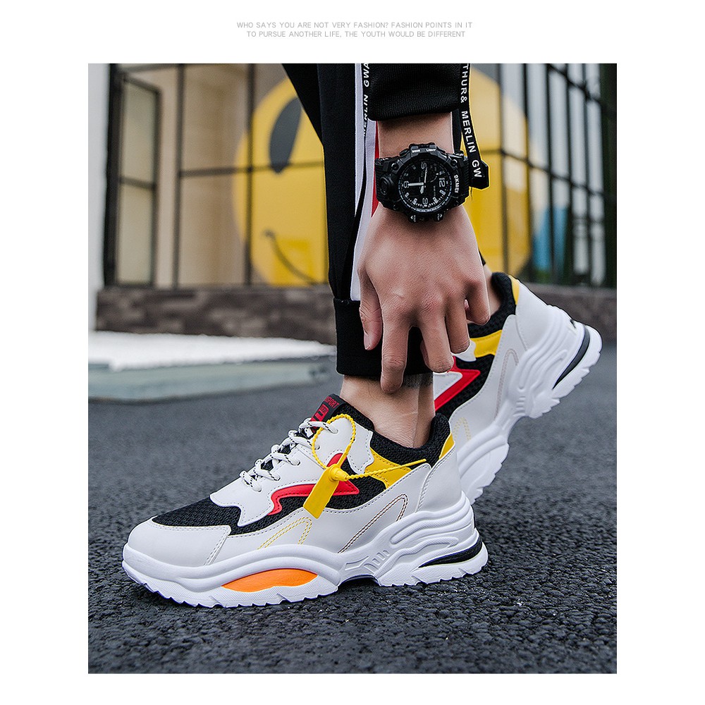 Giày Sneaker Nam Độn Đế 5Cm Abo - G038
