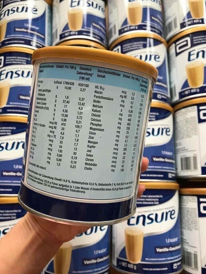 Sữa ensure Đức