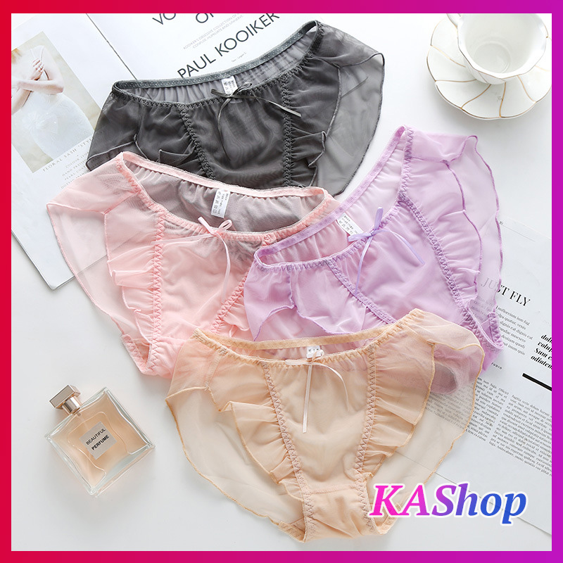 HCM Quần lót ren Công chúa trong suốt xuyên thấu CAO CẤP - Quần ren nữ Tiểu thư Vintage - KAShop