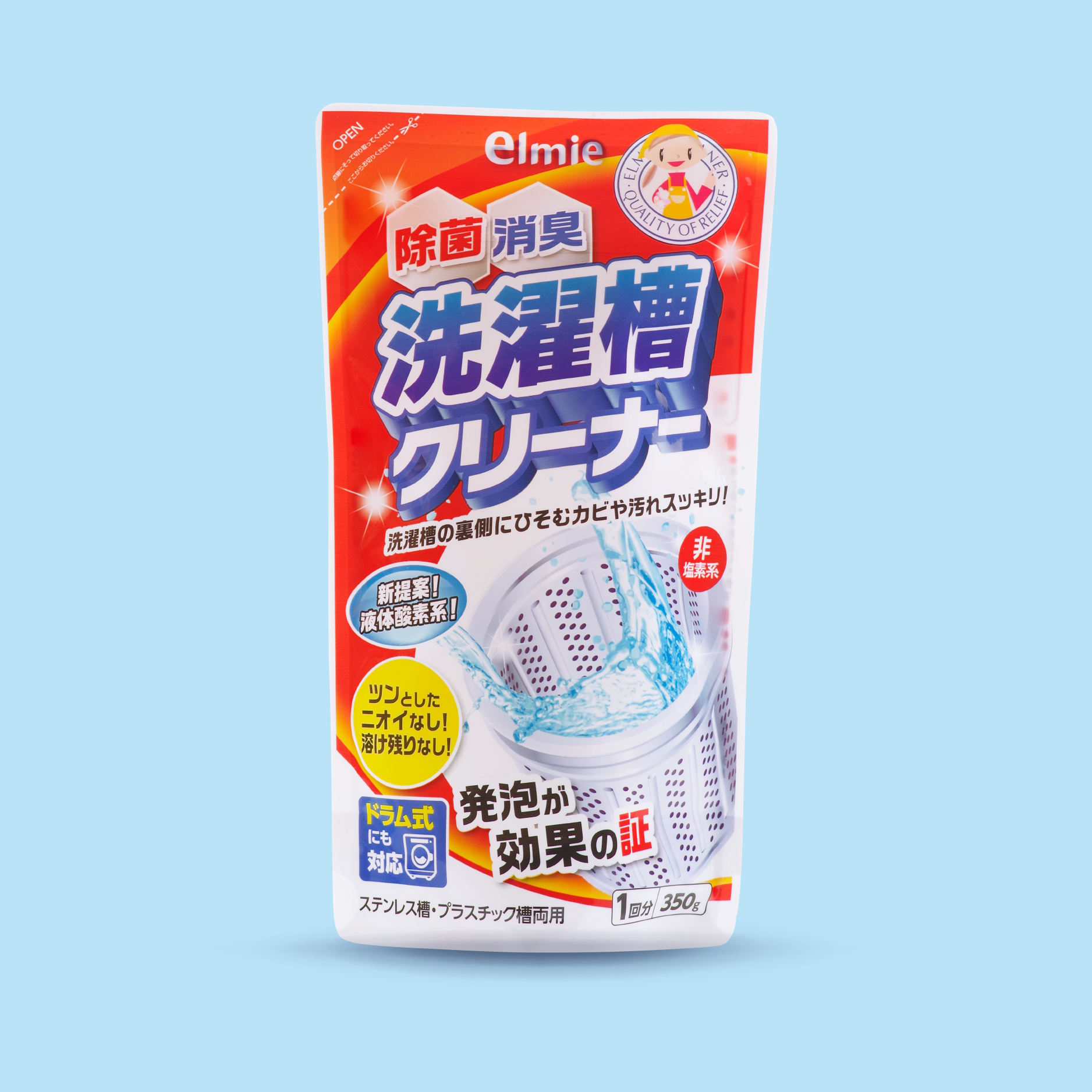 [Chính Hãng] Nước vệ sinh lồng máy giặt Elmie - 350gr (Hàng Nội Địa Nhật Bản) (ELW-992)