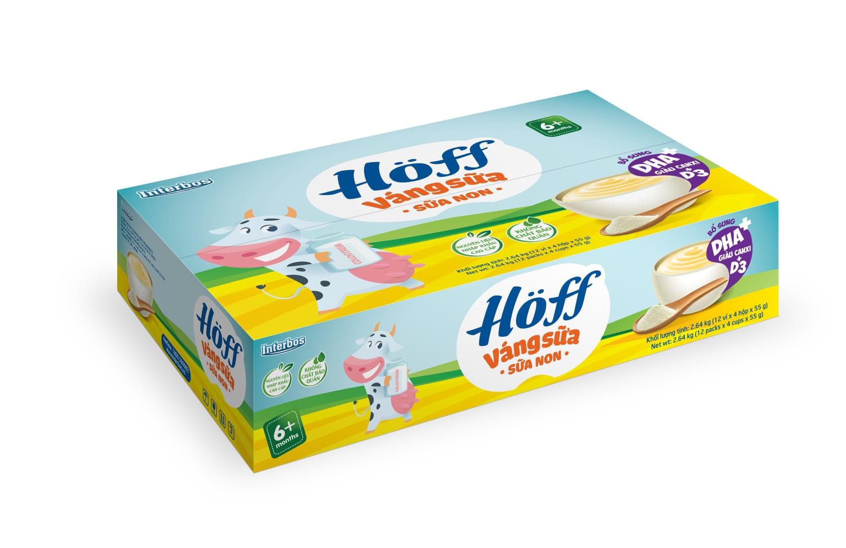 Váng sữa Sữa non Hoff (4 vỉ - 16 hộp)