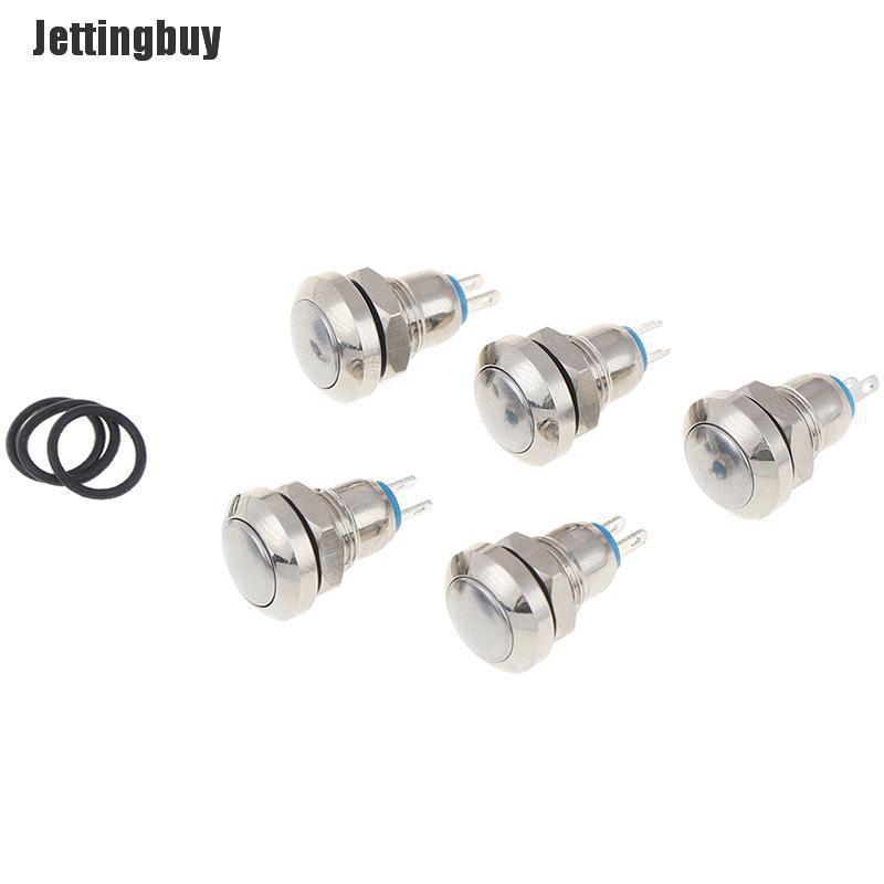 Jettingbuy 8mm mini metal push reset button switch on off high head switch push button
