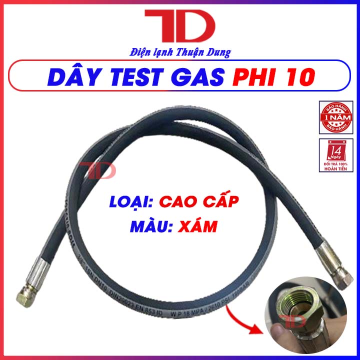 Dây thử máy điều hòa, dây test gas phi 6 phi 10 phi 12 - Điện Lạnh Thuận Dung