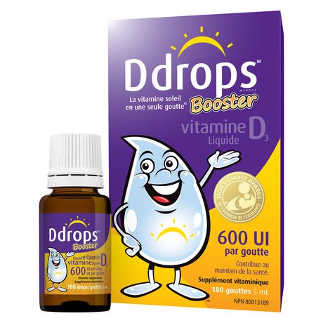 D3 Drops cho bé từ 1 tuổi trở lên (600IU)