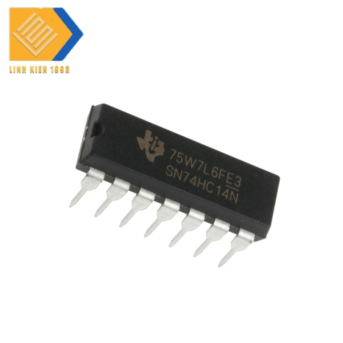 IC lo gic 74HC14N chân cắm DIP14 Hex Schmitt Trigger Inverter