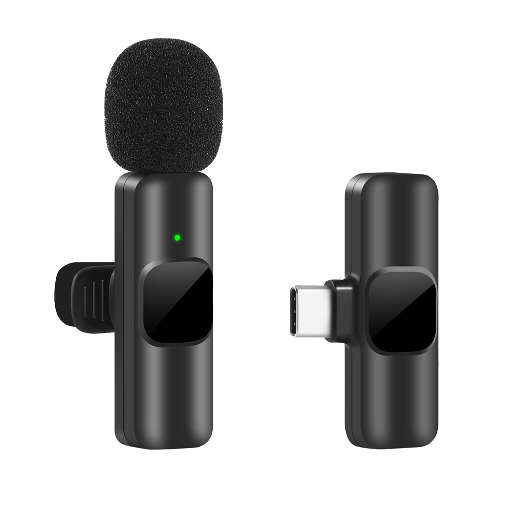 Wireless 3.5mm、type-C Lavalier Microphone Omnidirectional Condenser Mic For Camera Speaker Smartphone Recording Microphone K35