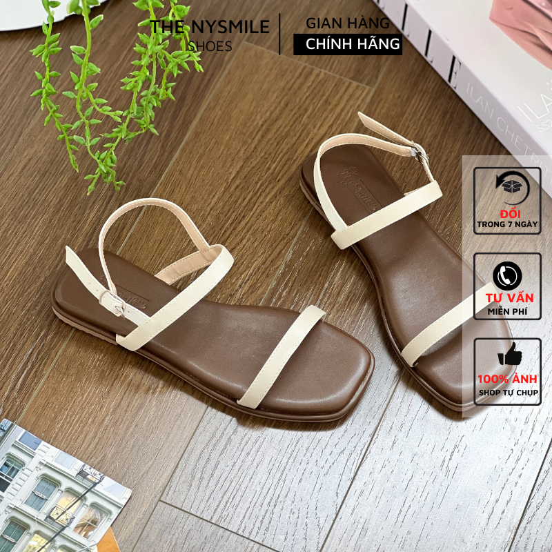 Giày sandal nữ , sandal nữ 2 quai m, sandal bigsize - thenysmile - sayno