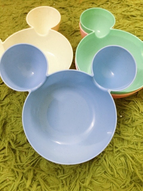 Khay ăn dặm Mickey nhựa lúa mạch